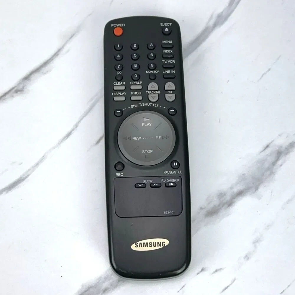 Genuine Samsung 633-127 TV/VCR Remote Control for VR8606, VR5656, and VR5706